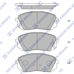 SANGSIN SP1682 Колодки торм.передние Hyundai ix35 10>, Kia Sportage 10> Carens 02>