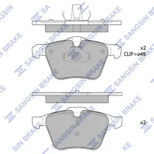 SANGSIN SP1702 Колодки торм.передние Ford C-Max , Volvo S80V70XC70 2.0-4.4 06>
