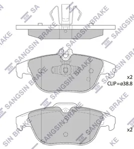 SANGSIN SP1707 Колодки торм.задние