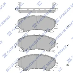 SANGSIN SP1714 Колодки торм.передние Nissan X-Trail , Infiniti Q50 1.6dCi2.2D 13>