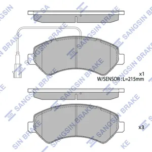 SANGSIN SP1716A Колодки торм.передние Citroen Jumper 2.2HDi3.0HDi, Fiat Ducato 2.3D3.0D 06>