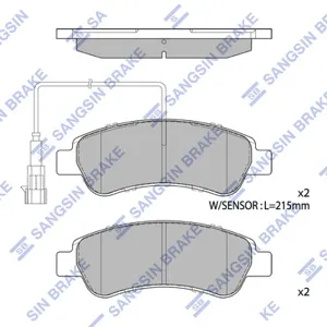 SANGSIN SP1727A Колодки торм.дисковые