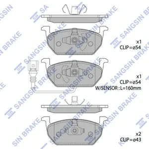SANGSIN SP1736 Колодки торм.передние Audi A3 (8V1, 8VS, 8V7, 8PA) (0412=>), Audi ( Faw ) A3 (8VS