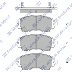 SANGSIN SP1752 Колодки торм.передние Toyota Corolla 1.4i1.6i2.0D диск 1415 с ABS 97-00