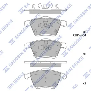 SANGSIN SP1768 Колодки торм.передние Mazda 6 2.0D 05>