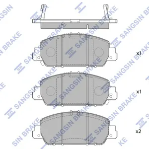 SANGSIN SP1779 Колодки торм.передние Honda Accord all 13>