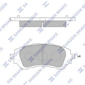 SANGSIN SP1780 Колодки торм.передние Toyota Yaris 1.0VVTi 06>