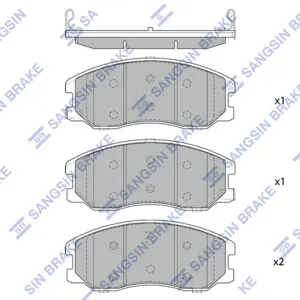 SANGSIN SP1782 Колодки торм.передние Chevrolet Captiva Sport 12>Equinox 08-09