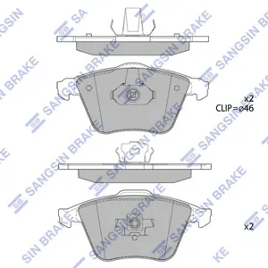 SANGSIN SP1784 Колодки торм.передние Opel Vectra C 2.8i, Volvo S40V50 1.6-2.51.6D2.0D 04>