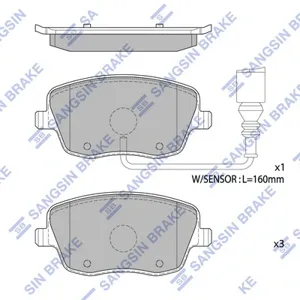 SANGSIN SP1806A Колодки торм.передние Skoda Fabia 2.0i 16V 01> с датчиком