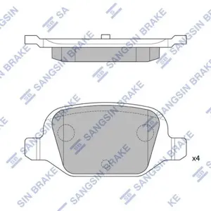 SANGSIN SP1823 Колодки торм.задние МАЛЕНЬКАЯ Geely Coolray -ВАЗ-11186 КАЛИНА СПОРТ (дисковые тормоза)