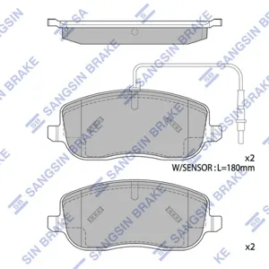 SANGSIN SP1852 Колодки торм.передние Citroen Jumpy, Fiat Scudo, Peugeot Expert 1.6-2.0 06>