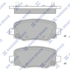 SANGSIN SP1858 Колодки торм.задние Jeep Cherokee V (KL) all 13>