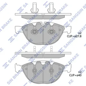 SANGSIN SP1869 Колодки торм.передние BMW E60E61E63E65E66 3.55.06.0i 03>