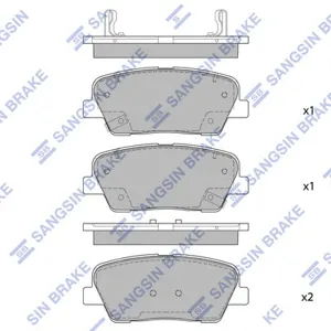 SANGSIN SP1883 Колодки торм.задние Kia Stinger 2.02.2D3.3 18>