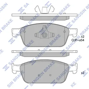 SANGSIN SP1886 Колодки торм.передние Ford Focus Kuga 1.6 EcoBoost2.0TDCi 12>