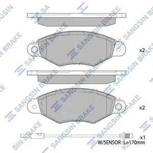 SANGSIN SP1890 Колодки торм.передние Hyundai H1 Grand StarEx 07-