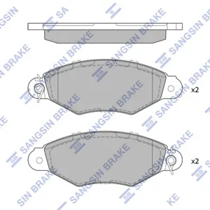 SANGSIN SP1891A Колодки торм.передние Renault Kangoo KC01 01>, Nissan Kubistar 03>