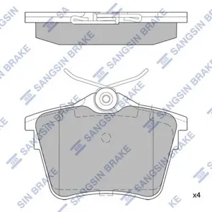 SANGSIN SP1897 Колодки торм.задние Peugeot 407 Citroen C5 III 08-