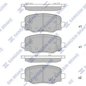 SANGSIN SP1917 Колодки торм.задние Jeep Cherokee V all 13>