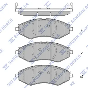 SANGSIN SP1918 Колодки торм.передние Daewoo NubiraEvanda, Chevrolet Lacetti Epica 03>