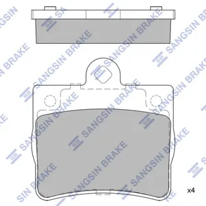 SANGSIN SP1922 Колодки торм.задние MB W202 1.82.0D2.5DTD 93-01