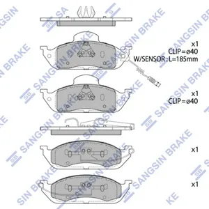 SANGSIN SP1923 Колодки торм.передние MB W163 2.33.22.7CDi 98>