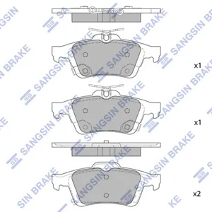 SANGSIN SP1947 Колодки торм.задние Ford Focus IIIC-max II EcoBoost 12>, Volvo C30 06-12