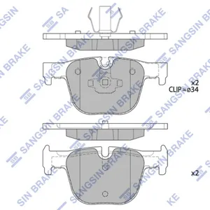 SANGSIN SP1952 Колодки торм.передние BMW F20F21F30F31 1.4-2.81.6D-2.4D 11>