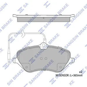 SANGSIN SP1973 Колодки торм.передние Peugeot 407 2.0-2.0HDi 04>