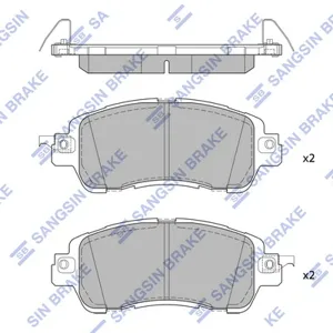 SANGSIN SP1974 Колодки торм.передние Mazda 2 1.5 14>