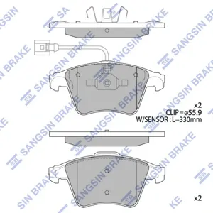 SANGSIN SP1977 Колодки торм.передние VW Touareg 3.0-6.0 V12 04>