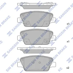 SANGSIN SP1987 Колодки торм.задние Hyundai Elantra ADAvante AD 1.62.01.6D 15>