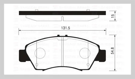 SANGSIN SP2032 Колодки торм.передние