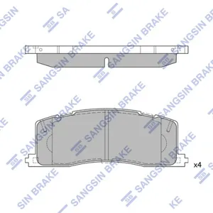 SANGSIN SP2036 Колодки торм.задние Toyota Previa 2.4i & 4WD 90-00