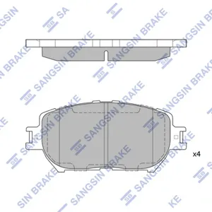 SANGSIN SP2037 Колодки торм.передние Toyota Camry 2.0-3.0 01>, Lexus GS 3.0 02>