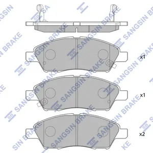 SANGSIN SP2084 Колодки торм.передние Nissan Tiida 1.61.81.5DCi 09.07>