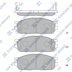 SANGSIN SP2105F Колодки торм. Mitsubishi MIRAGEProton PERSONA 94- передн.