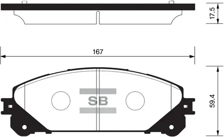 SANGSIN SP2137 Колодки торм.передние