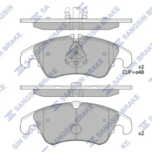SANGSIN SP2145A Колодки торм. Ford Focus II 09- перед.