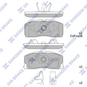 SANGSIN SP2154 Колодки торм.передние SF35001 Lifan Smily 1.3 08>