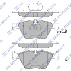 SANGSIN SP2159 Колодки торм.передние BMW E60E61 2.0i2.32.5 03>