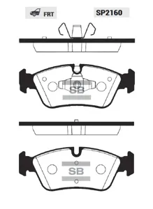 SANGSIN SP2160 Колодки торм.передние