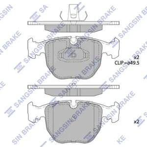 SANGSIN SP2166 Колодки торм.передние BMW E39 3.0-4.03.0DE53 3.04.43.0D 00>E38 4.4