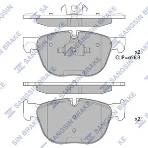 SANGSIN SP2172 Колодки торм.передние