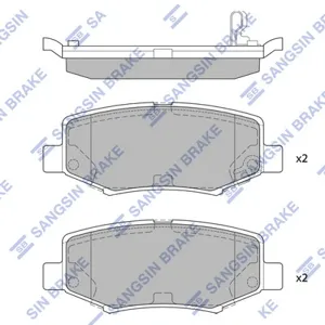 SANGSIN SP2186 Колодки торм.задние Jeep Wrangler 2.8CRDi3.8 V6 07>