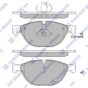 SANGSIN SP2212 Колодки торм.передние BMW F01-F04F07F10-F13 3.0i-5.0i2.5D-5.0D 08>