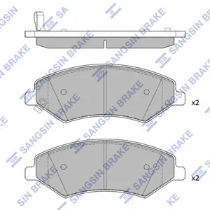 SANGSIN SP2241 Колодки торм.передние Chery A3 Tiggo 1.6-2.0 05>
