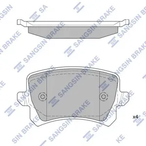 SANGSIN SP2263 Колодки торм.задние