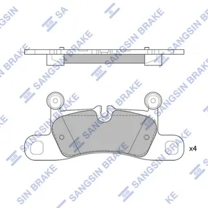 SANGSIN SP2319 Колодки торм.задние Porshce Cayenne 3.0-4.8 10>